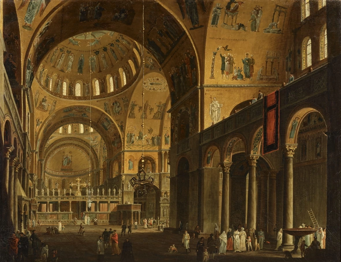 Interno della Chiesa di san Marco - Belvedere, 1816 Ankauf für Kaiserliche Gemäldegalerie